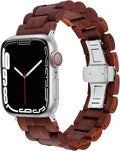 Solid Wood Butterfly-clasp Sandalwood Watch Strap