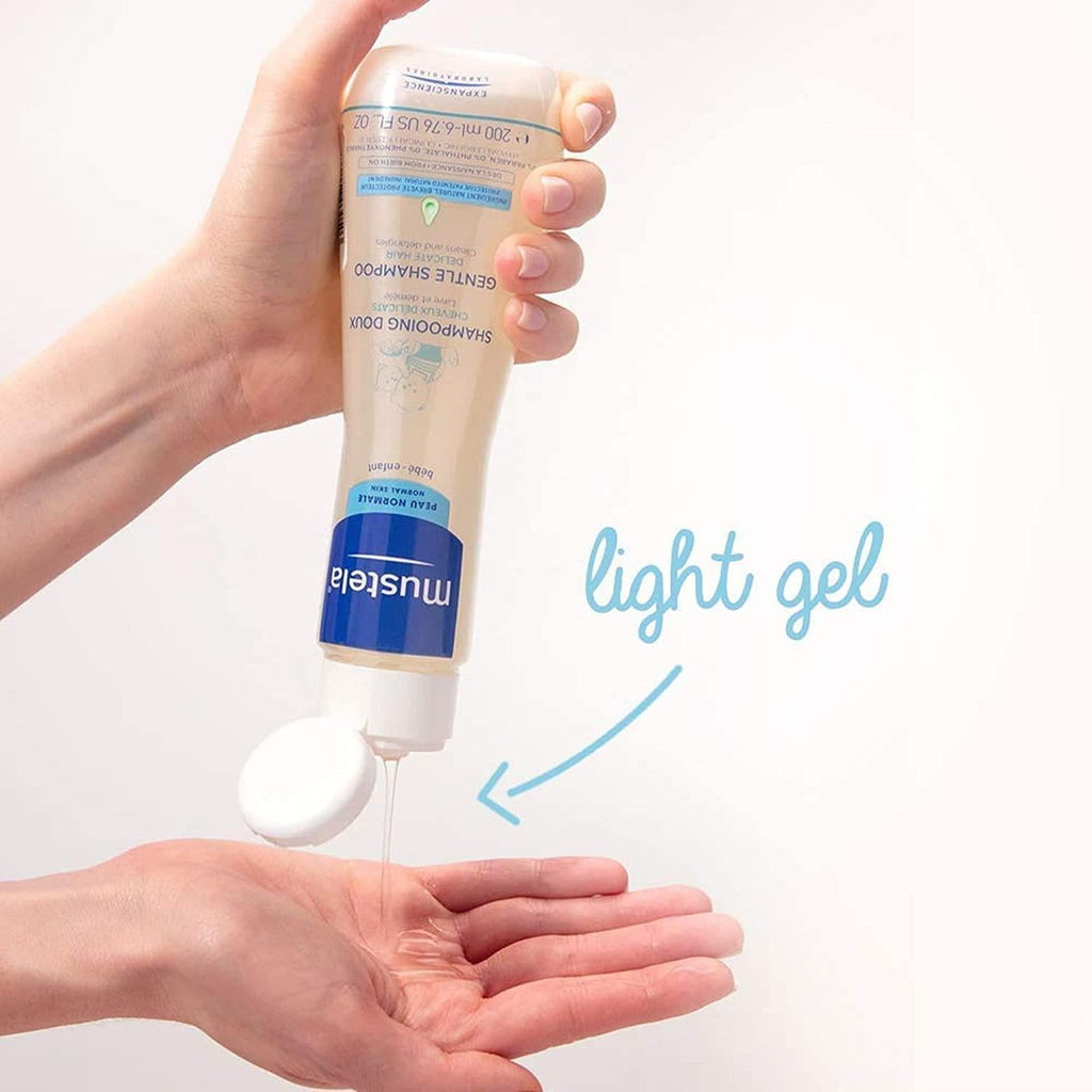Mustela Gentle Baby Shampoo - Hypoallergenic, Paraben-Free, 6.76 fl oz