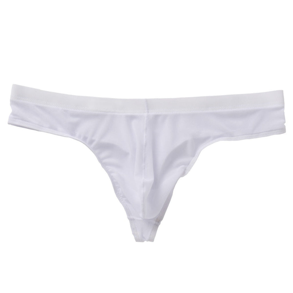 Transparent Mesh Ice Silk T-back Shorts