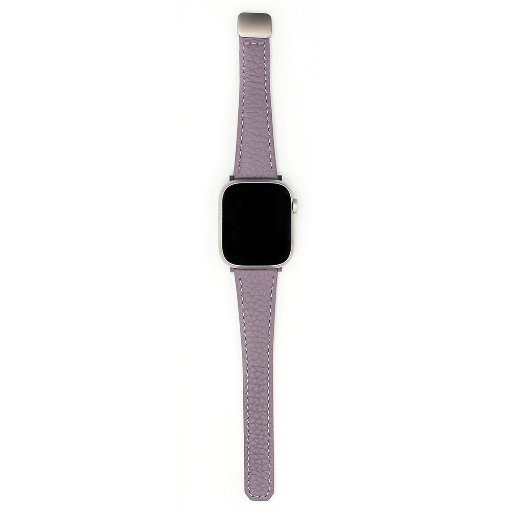 Litchi-pattern Genuine Leather Watch Strap For Watch Straps