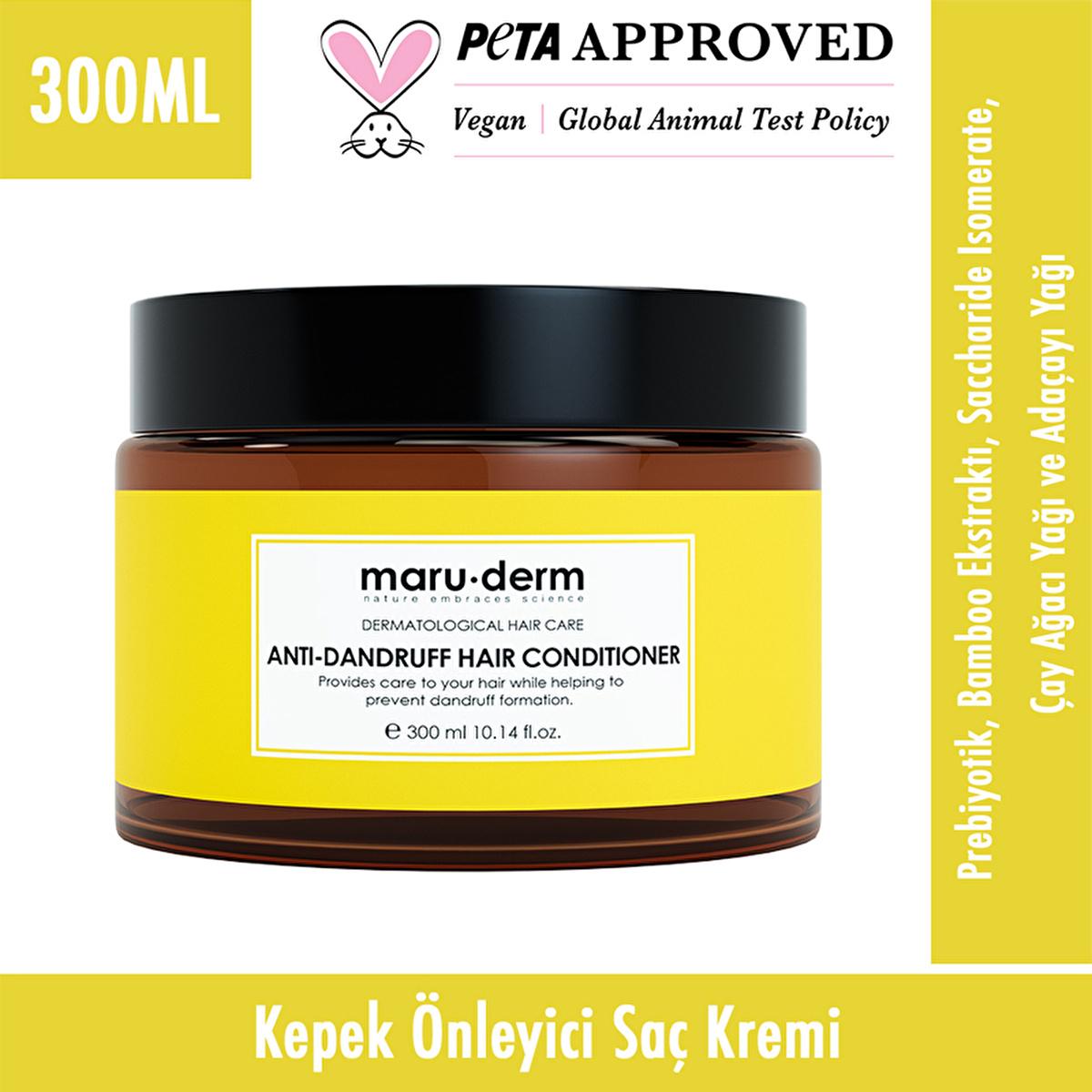 Maruderm Anti-Dandruff Hair Cream 300ml - Nourishing Tea Tree Oil for Scalp Care