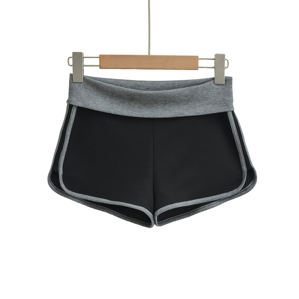 Flip up low waisted shorts