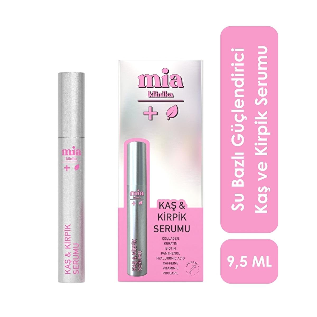 Mia Klinika Eyelash and Eyebrow Serum - Strengthen and Enhance with Collagen, Keratin, Biotin - 6.5ml