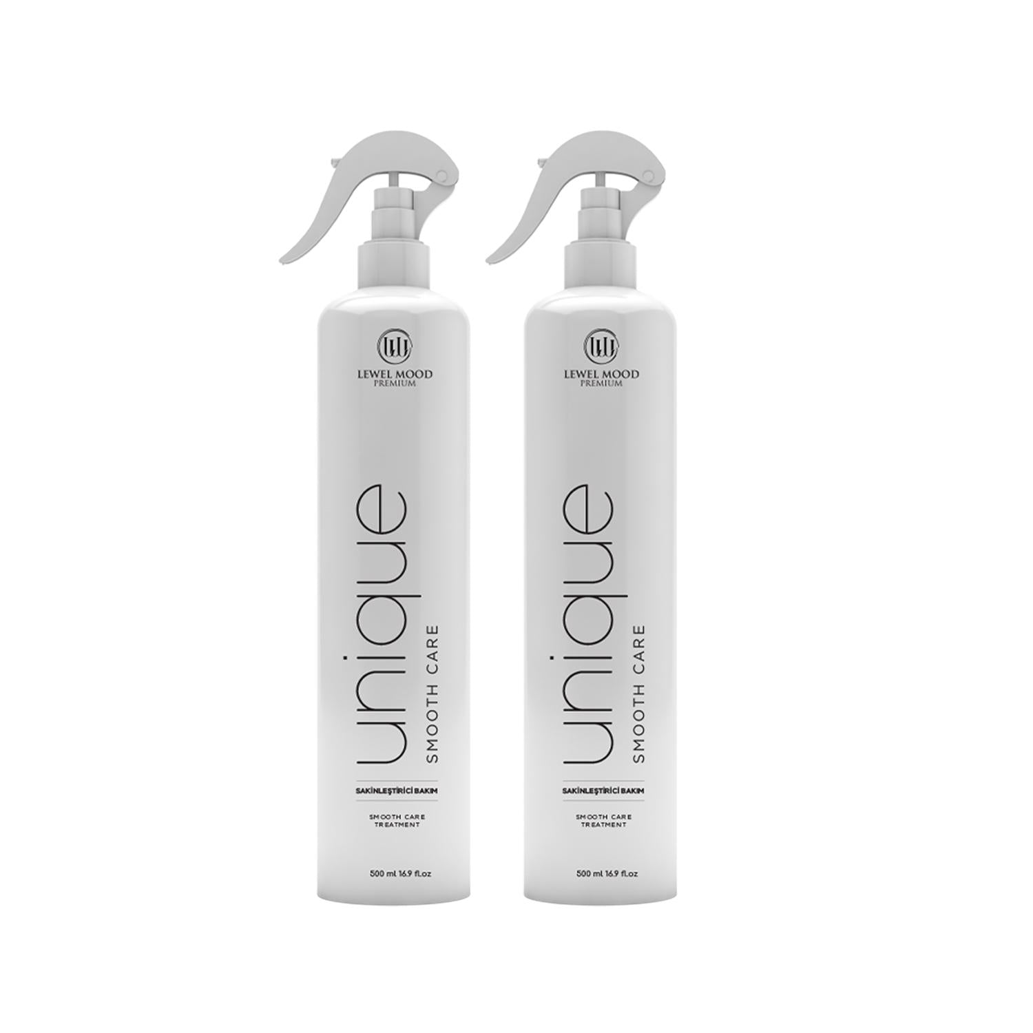 Lewel Mood Premium Unique Smooth Care Liquid Hair Smoothing and Calming Care 2X500ml