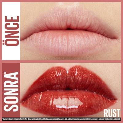 Maybelline Lifter Gloss: Hyaluronic Acid Moisturizing Lip Gloss - Rust 016 | Non-Sticky, Plumping Hydration for Fuller, Lifted Lips