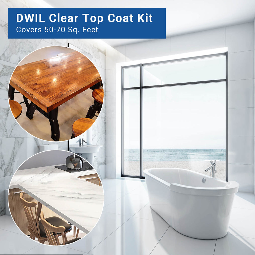 DWIL Clear Top Coat Kit for Floors, Tubs & Tile