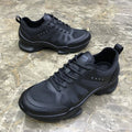 2026 Summer New Men's Casual Shoes, Fly Knit Mesh Breathable Sneakers, Black Lace-Up Platform Sole Versatile Trendy Footwear