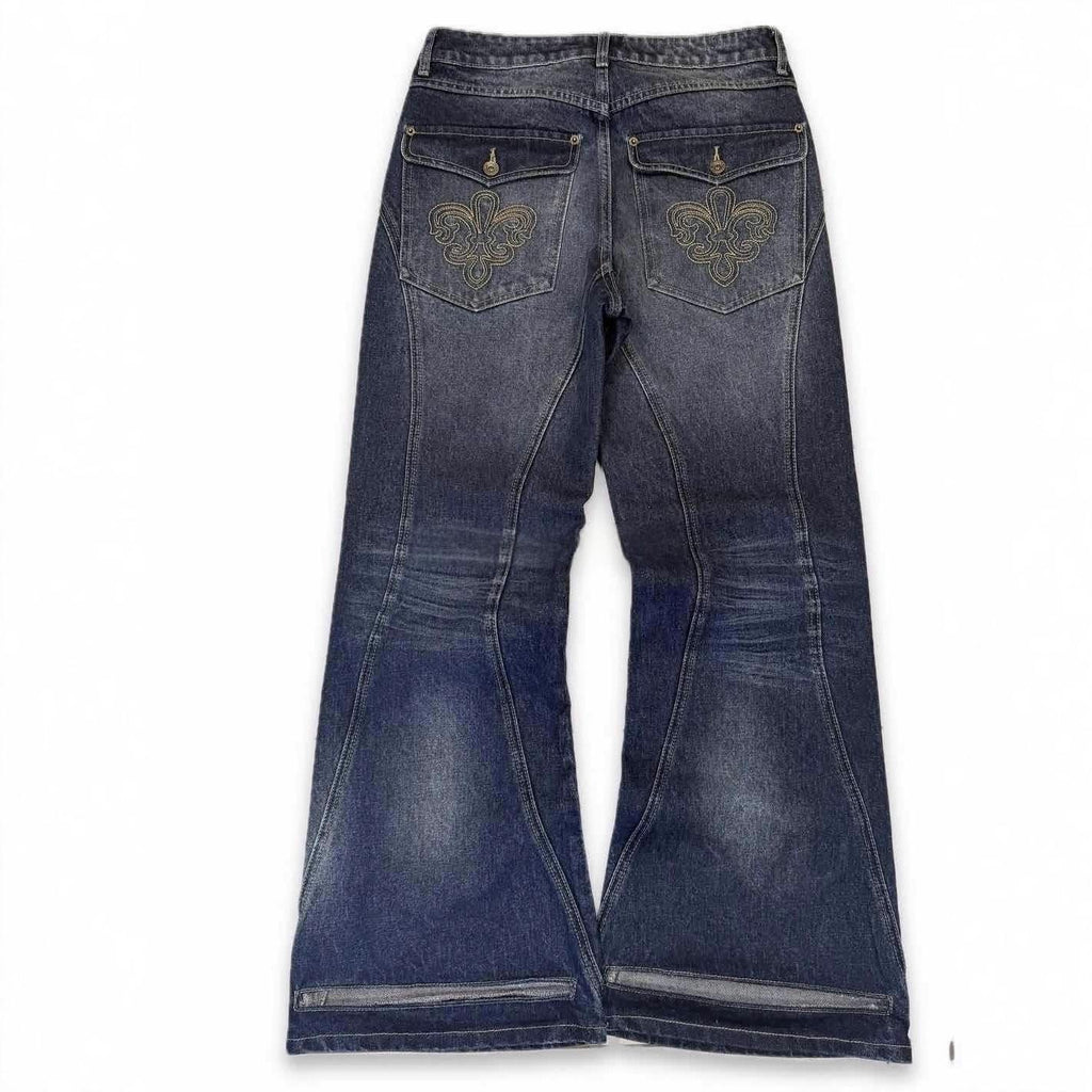 Mens Vintage Washed Distressed Jeans