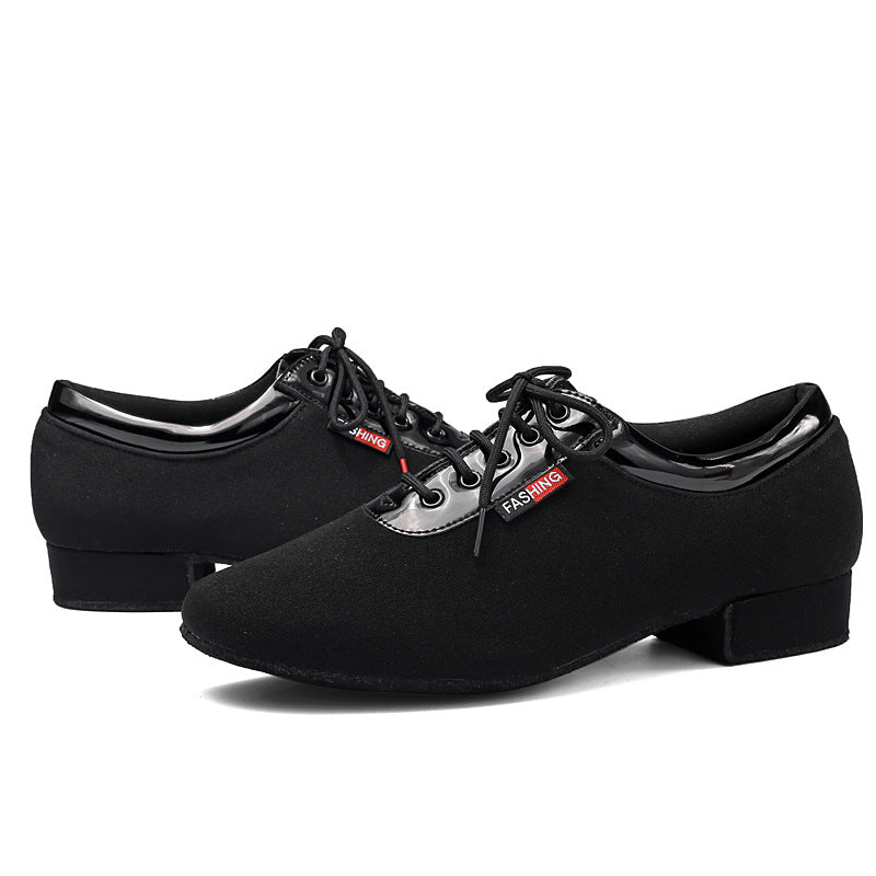 Wupamo Mens Modern Dance Shoes For Waltz, Tango, And Ballroom Dancing Indoor Soft-soled Shoes In Larger Sizes
