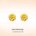 Golden Stud Earrings Versatile Ear Jewelry