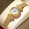 Women's Student Trendy Quartz Watch With Mesh Chain