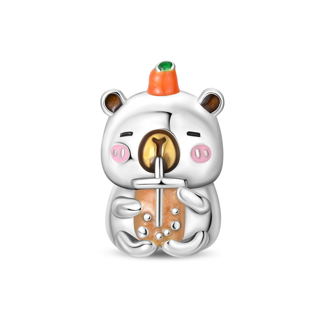 Silver-Plated Cute Pet Animal Beaded Bracelet For Women