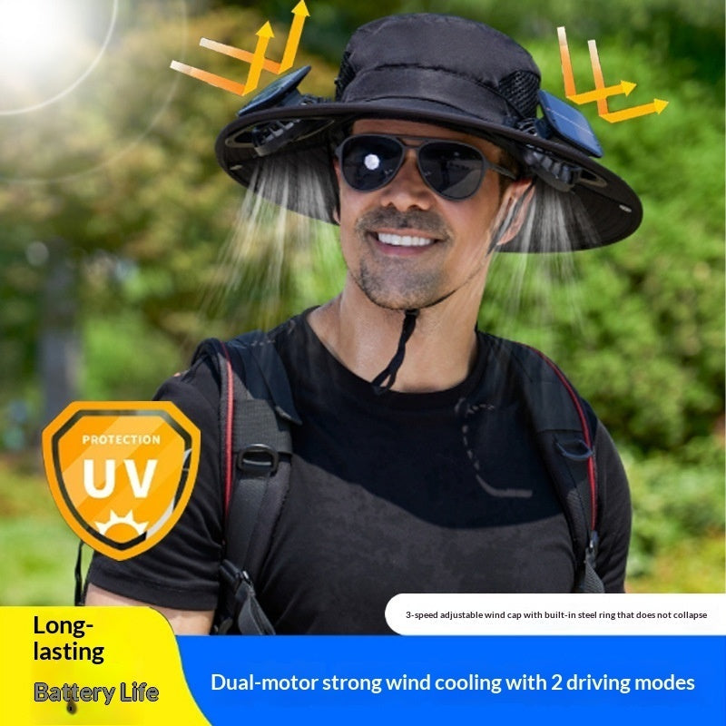 Spray Fan Hat Cooling Sunshade Fisherman Hat