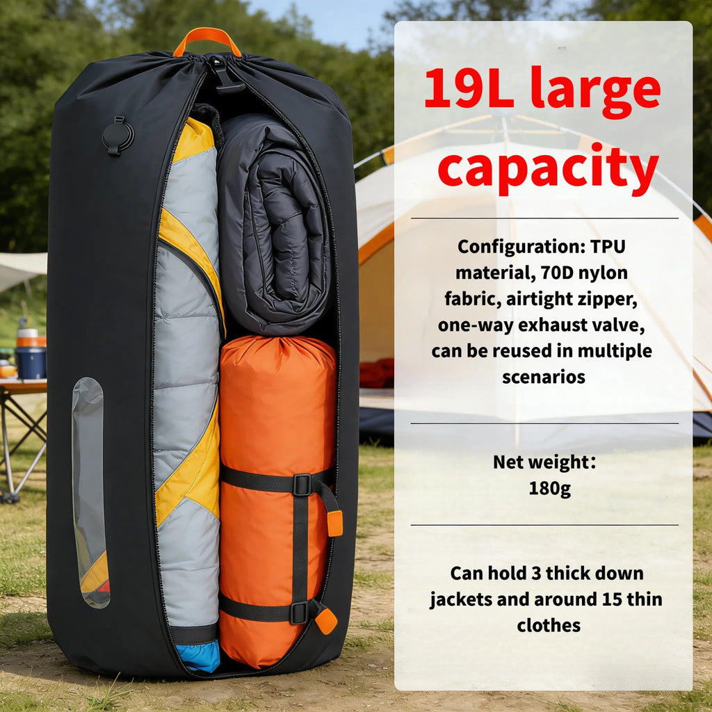 Multi Purpose Luggage Bag TPU Vacuum Compression Bag Camping Waterproof And Moisture-proof Clothing Storage Bag Airtight Bag