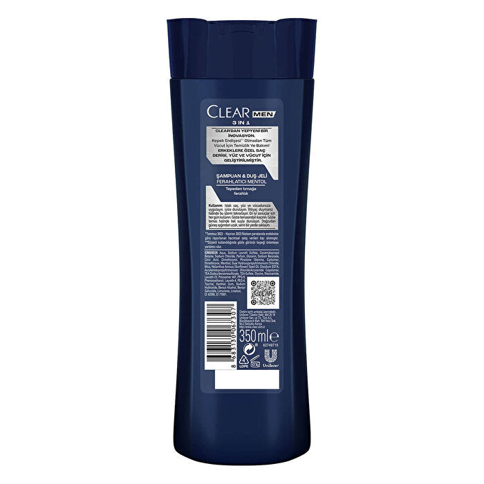Clear Men Dandruff Care Shampoo - 13.5 Fl Oz | Deep Cleansing