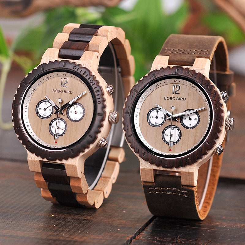 R08 Classic Wooden Analog Quartz Watch