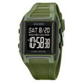Lightweight Waterproof And Luminous Square Electronic Sports Watcha Classic And Stylish Choice