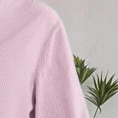 Striped Casual Loose-fitting Long-sleeve Lapel Shirt