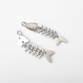 Alloy Fishbone Pendant for DIY Jewelry