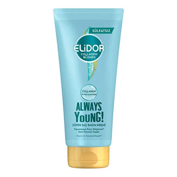 Elidor Collagen Blends Repairing Hair Cream - Sulfate-Free, Nourishing, and Strengthening for Damaged Hair