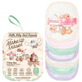 MakeUp Eraser Hello Kitty Glamping 7-Day Set: Water-Activated, Reusable Makeup Remover Cloths for Gentle, Waterproof Makeup Removal