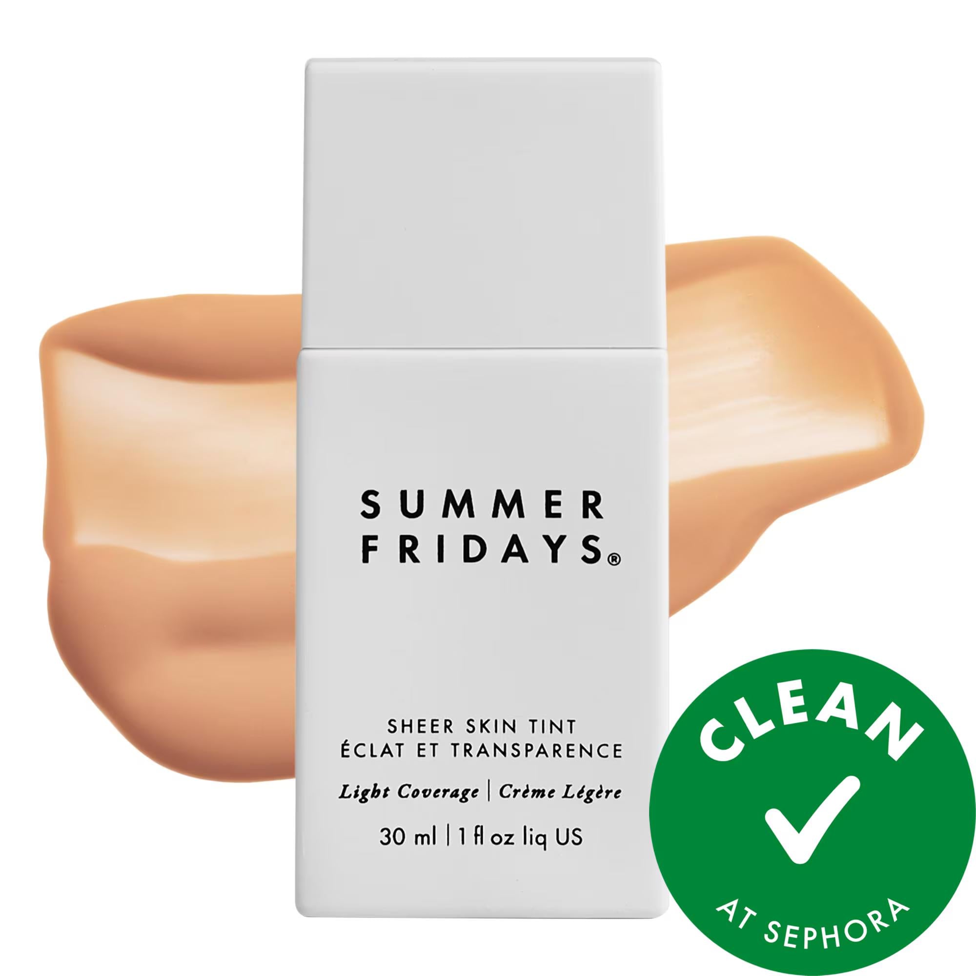 Sheer Bliss Skin: Hydrating Hyaluronic Acid + Squalane Sheer Skin Tint - Vegan, Cruelty-Free, Natural Finish & Light Coverage Foundation