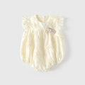 Round neck baby jumpsuit