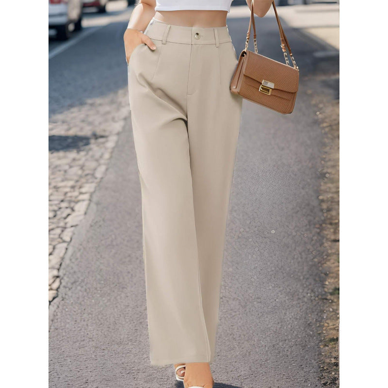 Elegant Womens Suit Pants With Pockets