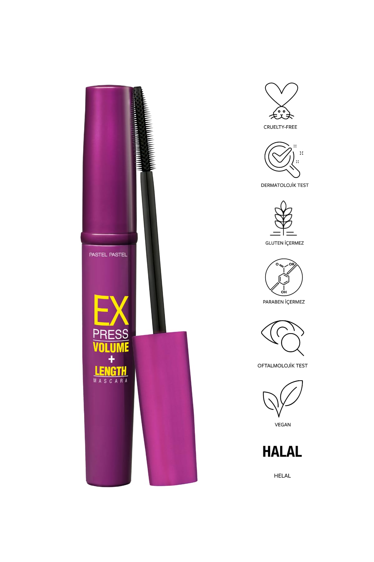 Pastel Express Volume Length Mascara Black 10ml