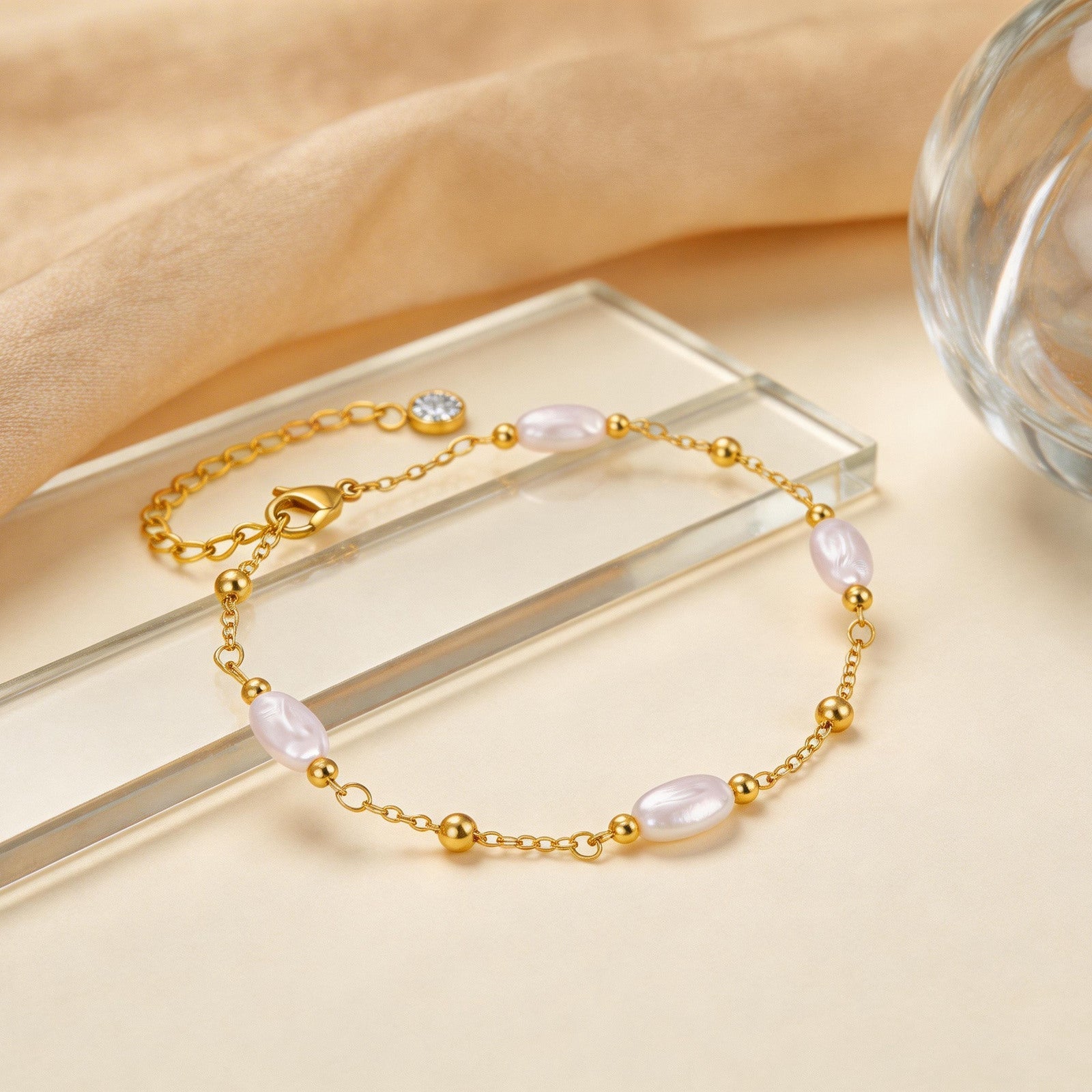 Pearl Chain Anklet Chic And Elegant For Women
