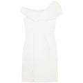 Split white dress dress
