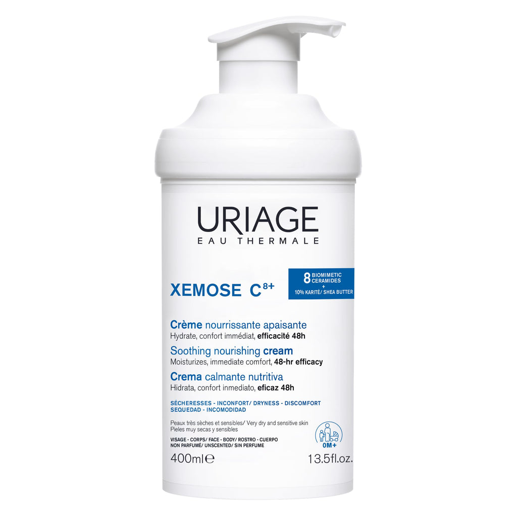 Uriage Uriage Xemose Lipid Replenishing Cream 400ml - Moisturizing Cream for Dry Skin, Hydrating Face & Body Cream for Babies & Adults