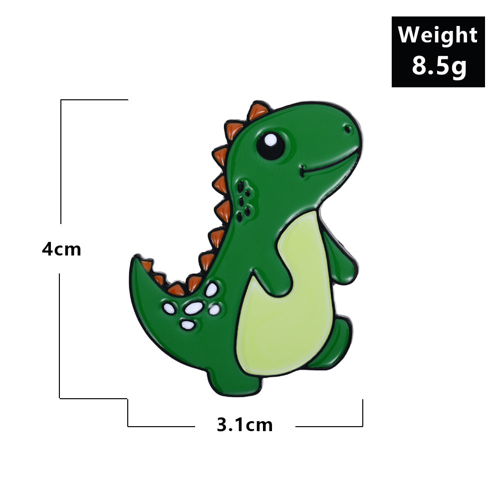Cartoon Creative Cute Mini Dinosaur Brooch