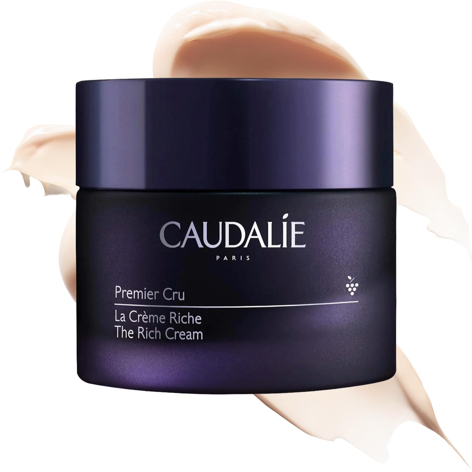 Caudalie Premier Cru The Rich Anti-Aging Cream for Dry Skin - Viniferine, Hyaluronic Acid, 1.69 fl oz