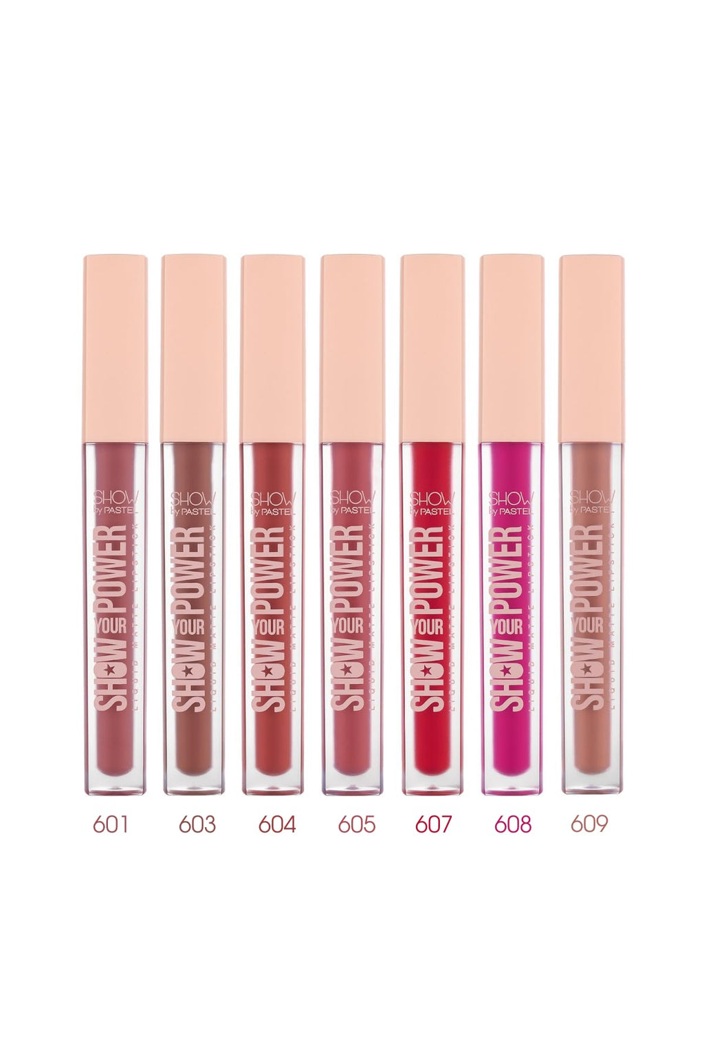 Show by Pastel Liquid Matte Lipstick - Vegan, Cruelty-Free, Long-Lasting Lip Color with No Transfer - 608