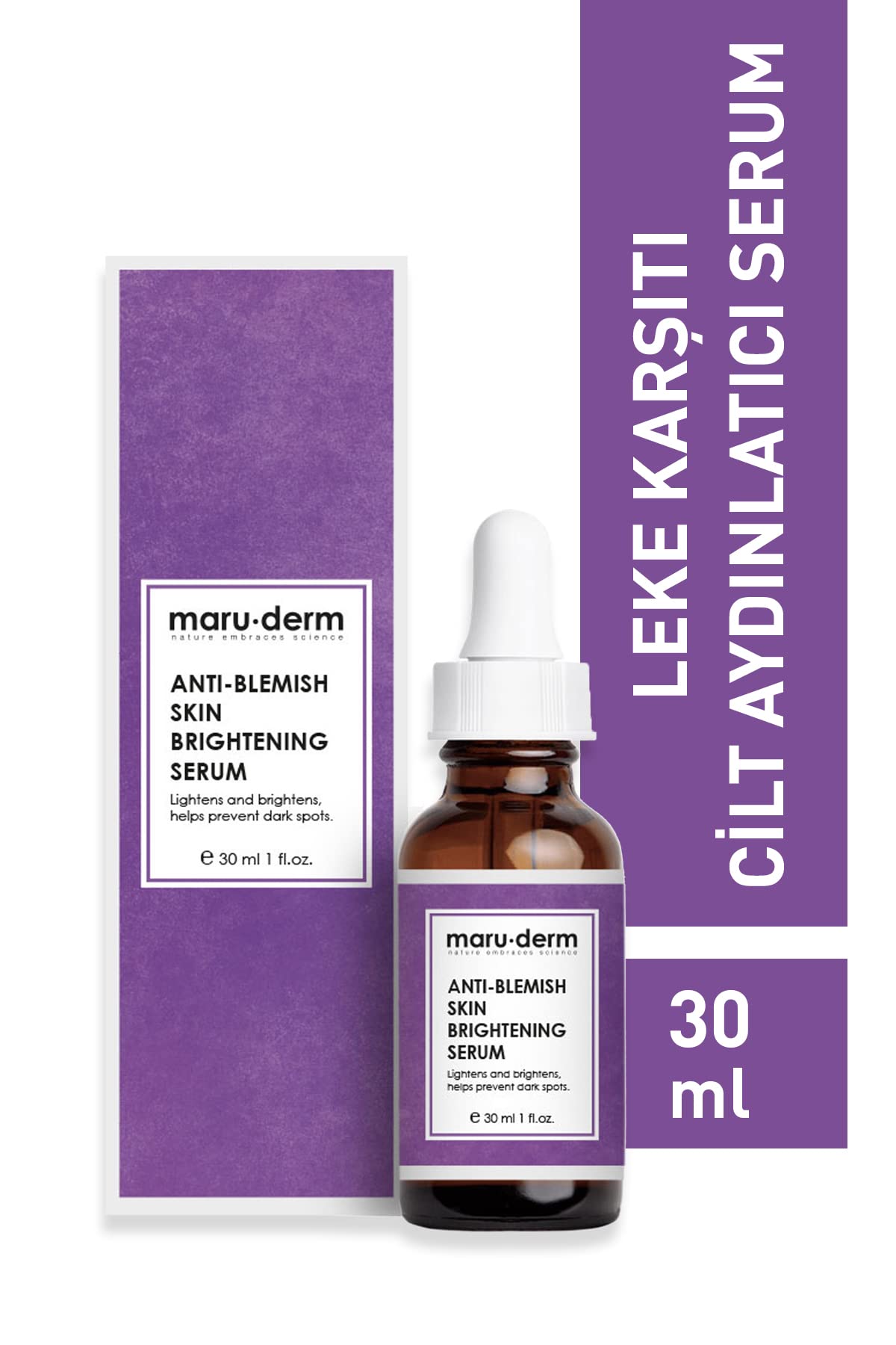 Maruderm Anti-Spot Brightening Skin Care Serum - 30ml, Paraben-Free, Niacinamide Enriched for Hydrated, Even Skin Tone