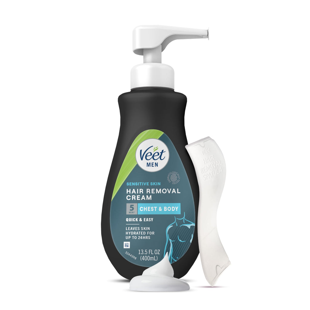 Veet Men Hair Removal Cream for Sensitive Skin 200ml - Quick Action