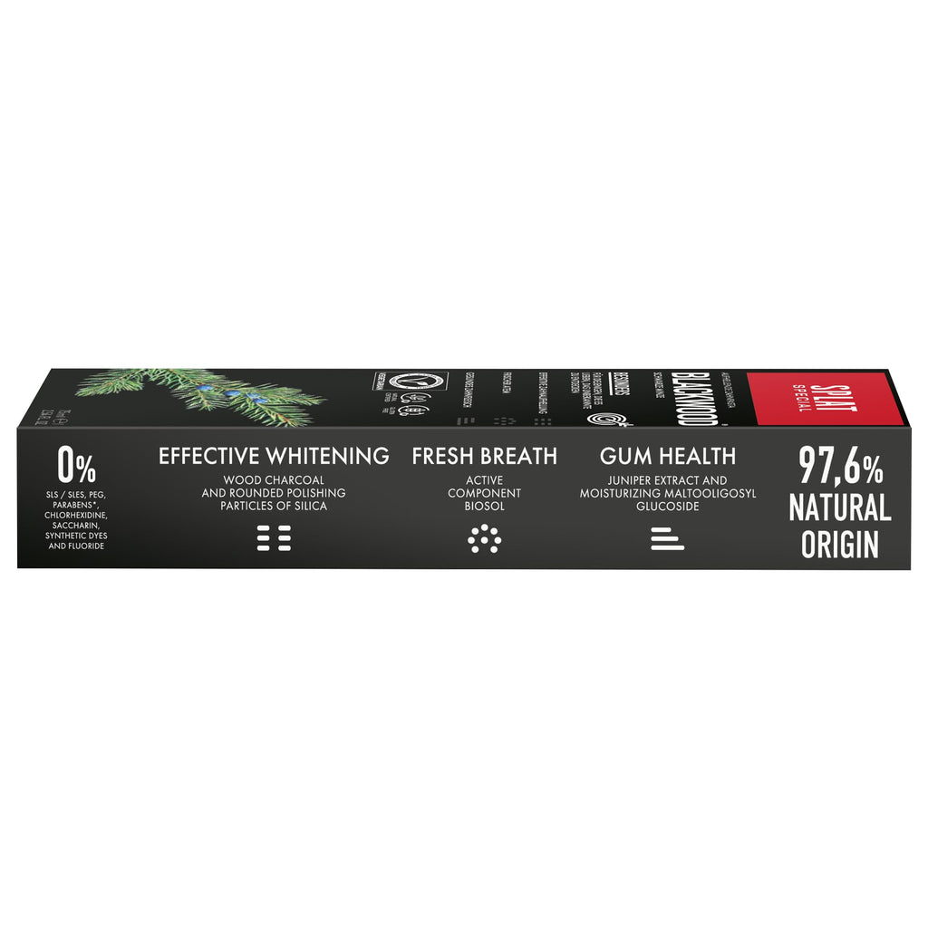 Splat Blackwood Black Toothpaste - Effective Whitening | 75ml