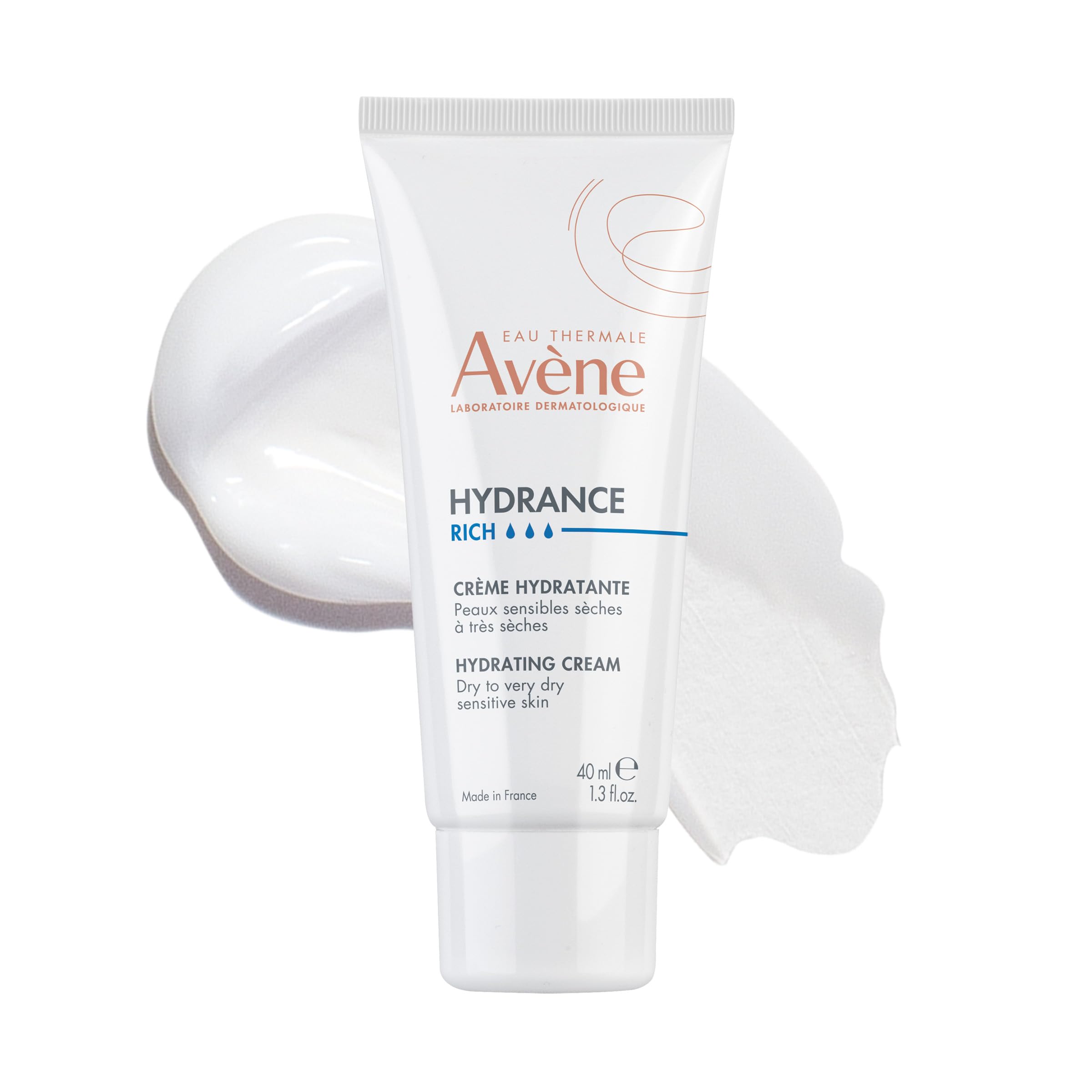 Avene Hydrance Hydrating Cream Rich - Moisturizing Cream for Dry Skin, Soothes and Hydrates, 1.35 fl oz