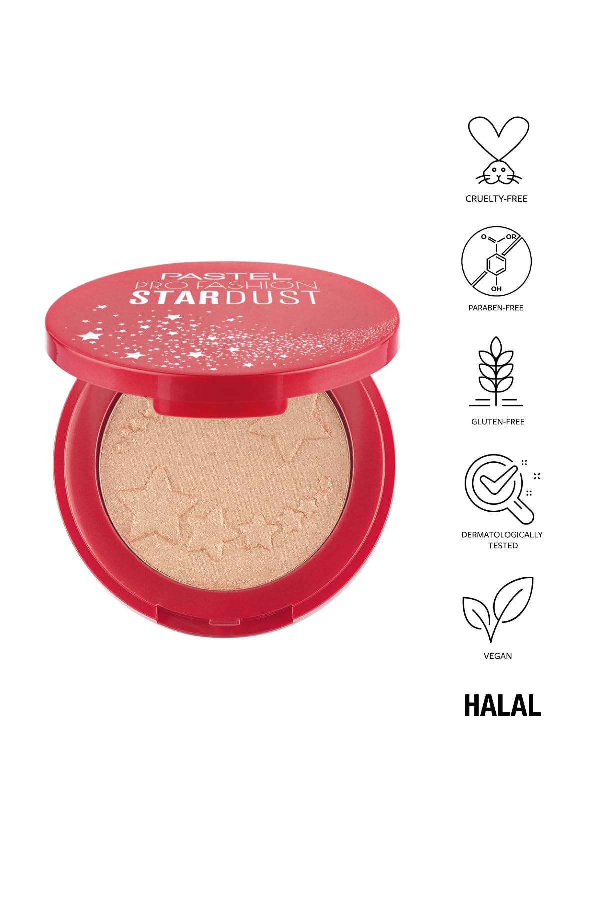 Pastel Profashion Stardust Highlighter 322 - Soft Glow Makeup for Natural Enhancement