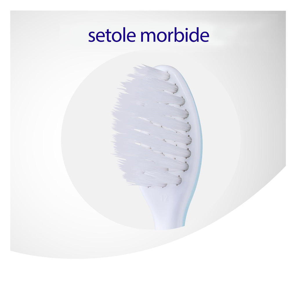 Meridol Extra Soft Manual Toothbrush for Sensitive Teeth and Gums - Gentle Oral Care Toothbrush