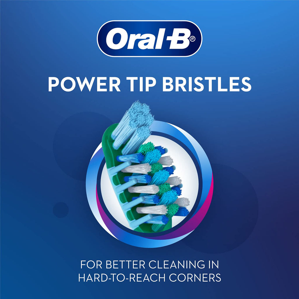 Oral-B Manual Toothbrush Medium Bristle 1+1 Pack - Effective Oral Hygiene for Daily Cleaning