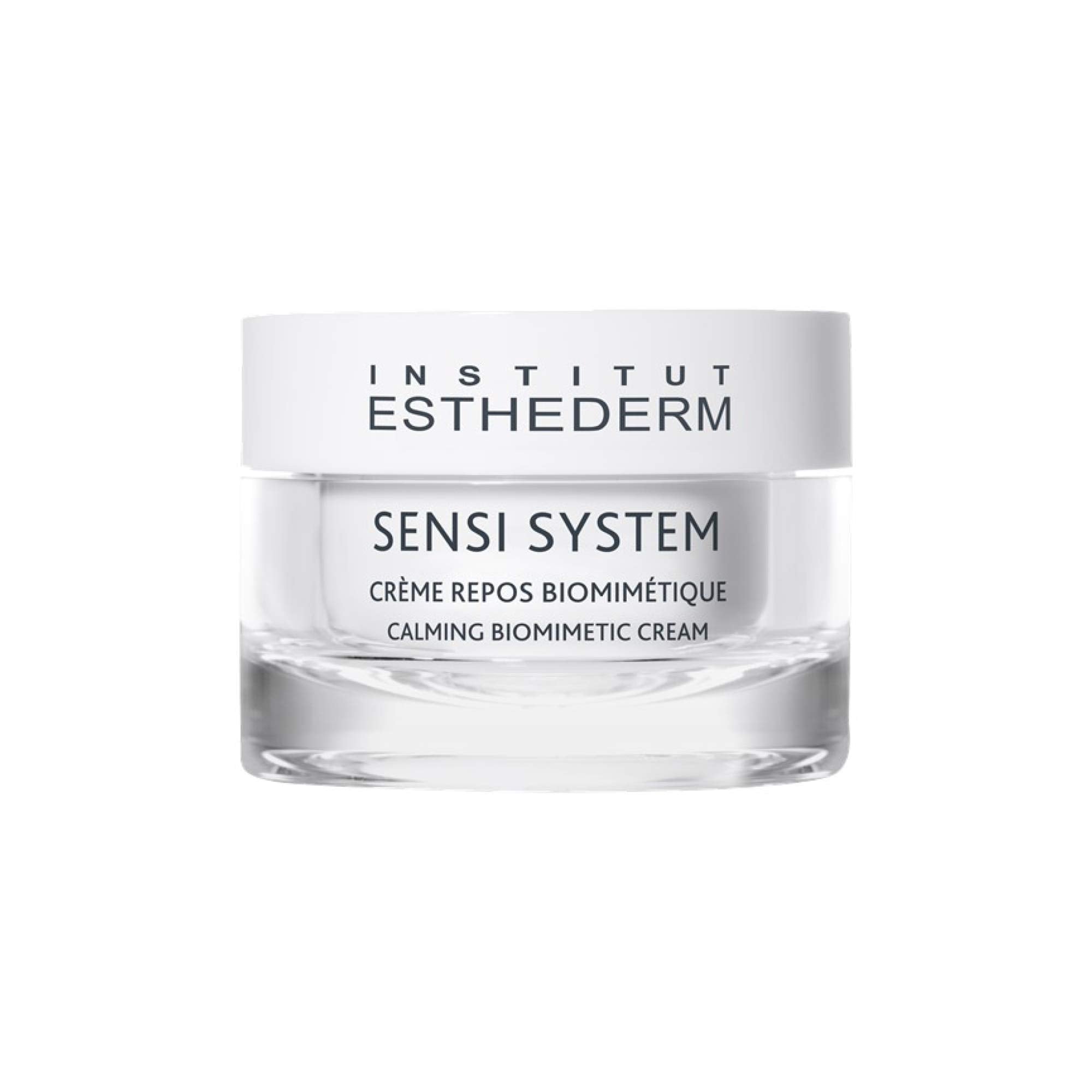 Esthederm Sensi System Calming Biomimetic Cream 50ml - Soothing Sensitive Skin with Fragrance-Free Skincare