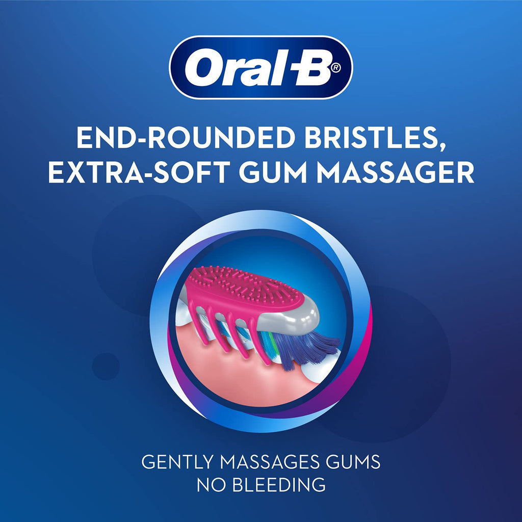 Oral-B Manual Toothbrush Medium Bristle 1+1 Pack - Effective Oral Hygiene for Daily Cleaning