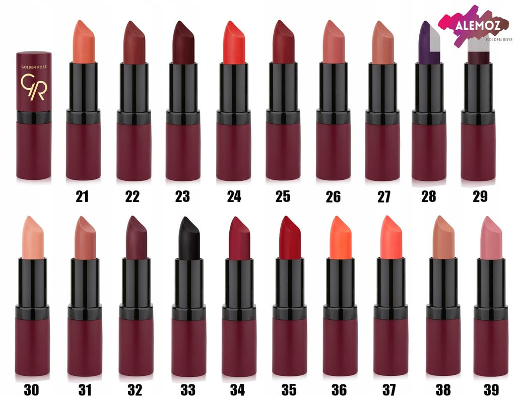 Golden Rose Velvet Matte Lipstick No:20 - Soft & Long-Lasting | Premium