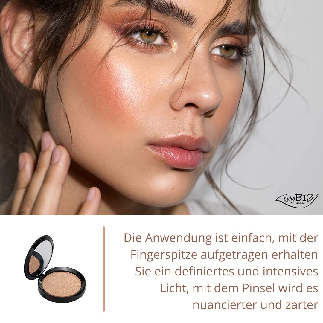 PuroBio Resplendent Highlighter Shimmer - Paraben-Free, Gluten-Free Makeup for Natural Glow