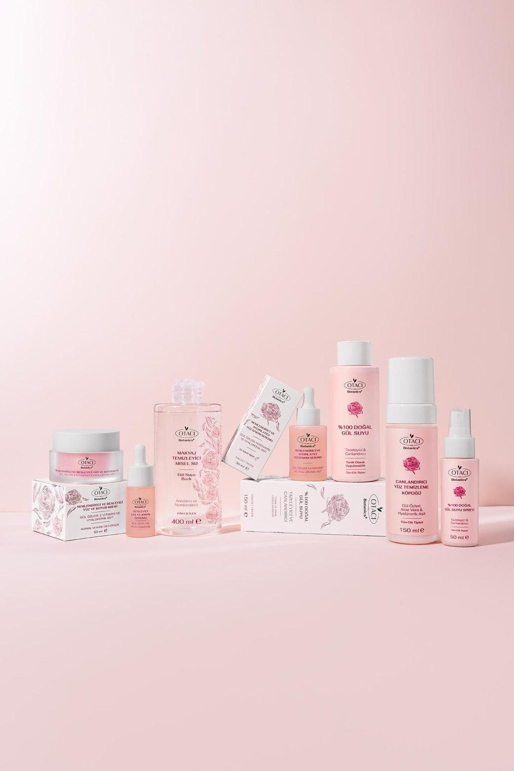 Otacı Rose Extract Facial Cleansing Foam 150ml - Gentle Cleanser | Vegan