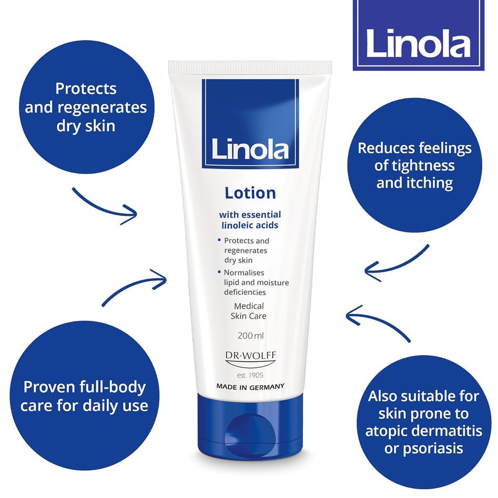 Linola Lotion - Daily Skin Care Solution | 200 ml