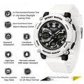 Students Dual-display Luminous Chronograph Watch For Hiking