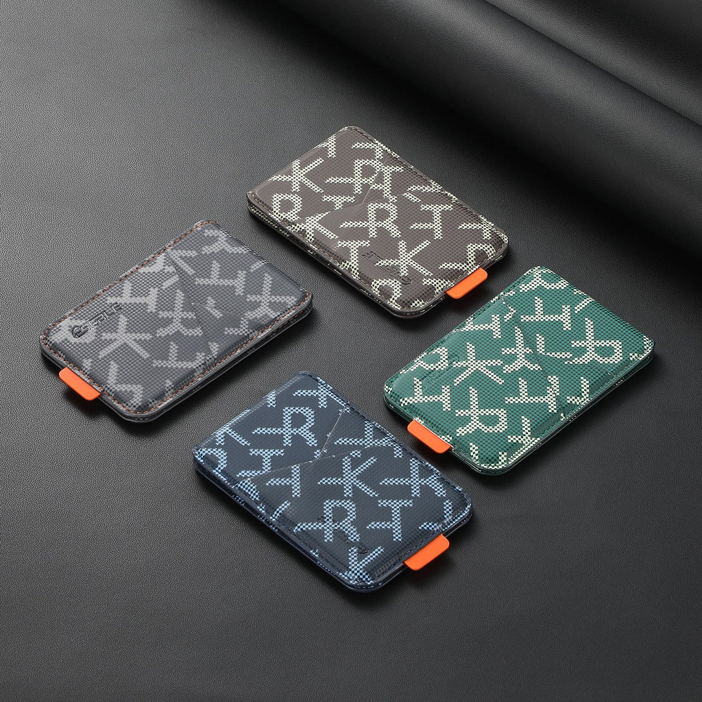 Unisex Portable ID Card Holder With Letter Patterns